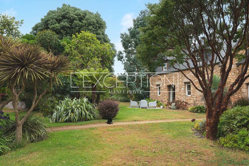 Maison en pierres sur l'île de Bréhat en Bretagne, Côtes d'Armor
